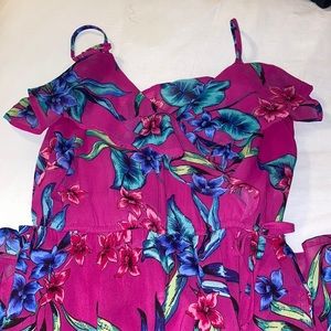 Full Length Floral Dress